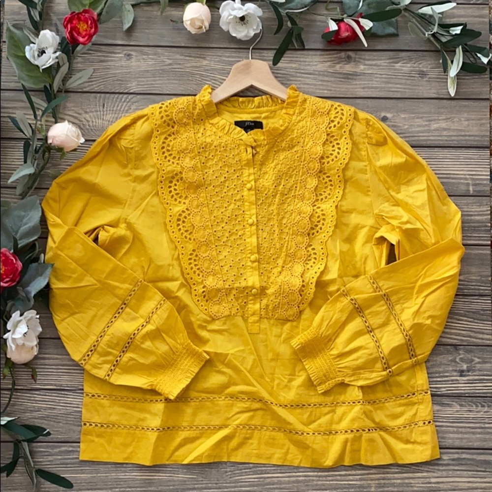 Jcrew Eyelet Lace Boho top